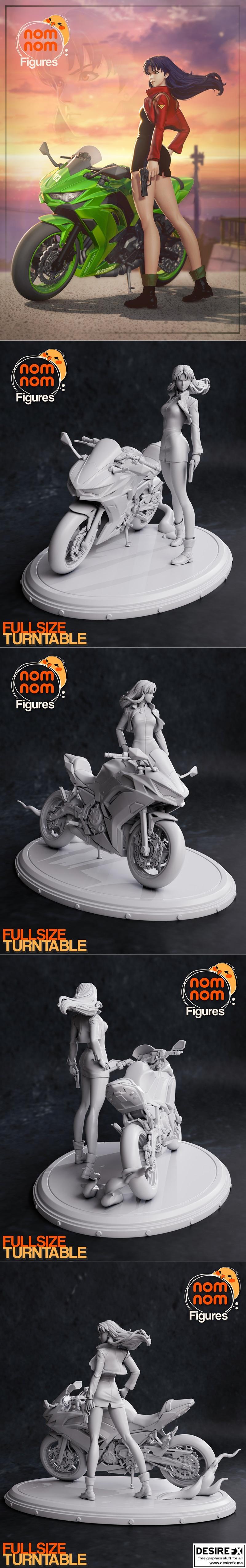 《新世纪福音战士：明日香3D打印模型》|Misato – Neon Genesis Evangelion – 3D Print Model STL