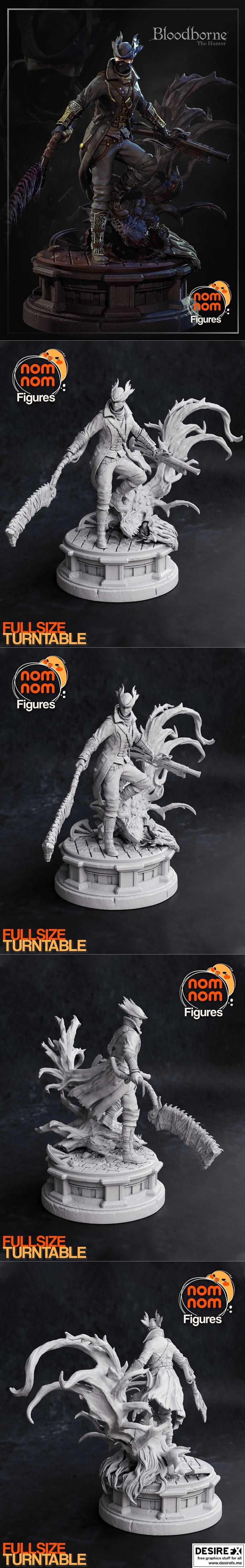 血源诅咒 3D打印模型|Hunter – Bloodborne – 3D Print Model STL