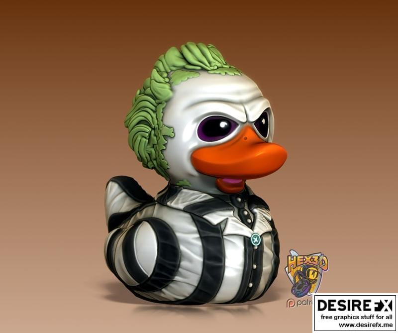 Hex3D - 蝴蝶鸭 3D打印模型|Hex3D – Beetle Duck – 3D Print Model STL
