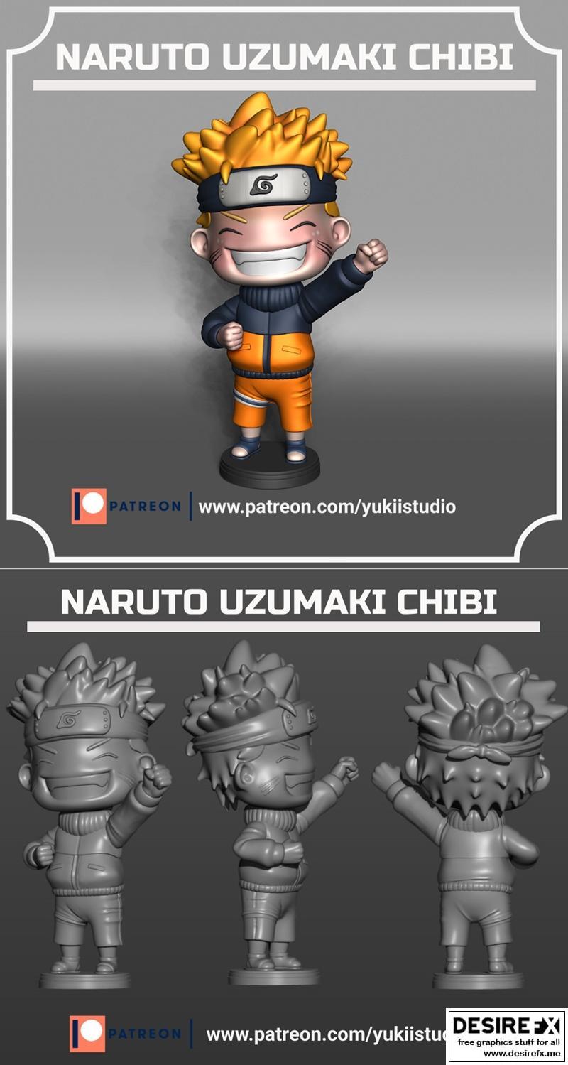 火影忍者小忍3D打印模型|Naruto Chibi – 3D Print Model STL