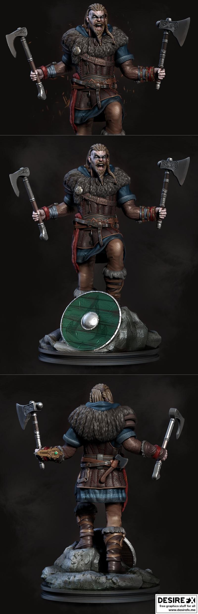 艾沃尔——刺客信条：维京——3D打印模型|Eivor – Assassins Creed Valhalla – 3D Print Model STL