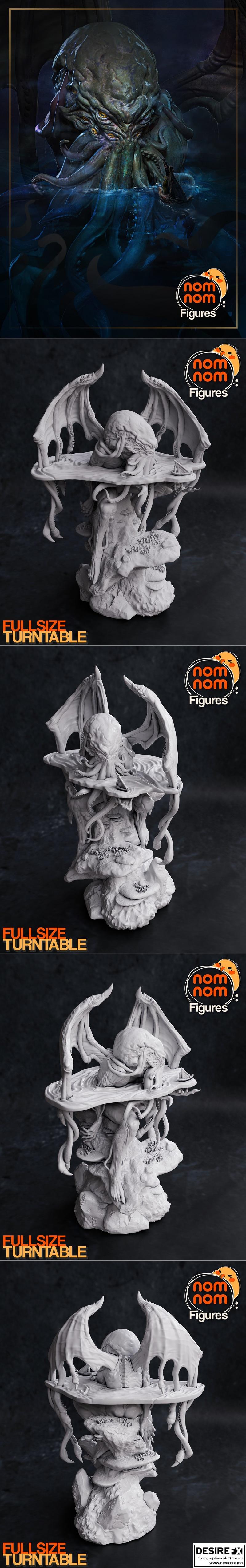 古墓之谜 3D打印模型|Cthulhu Mythos – NomNom Figures – 3D Print Model STL