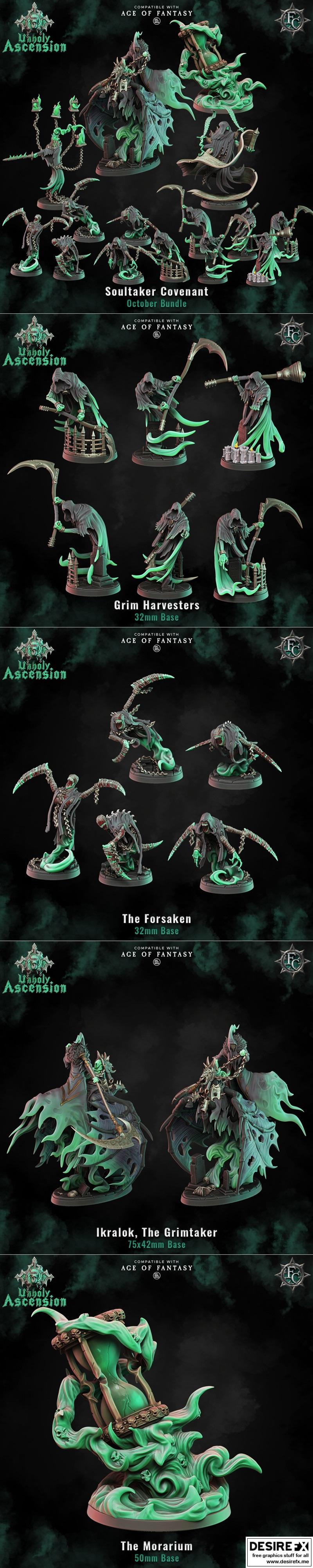 Fleshcraft Studio - 《灵魂之约》3D打印模型|Fleshcraft Studio – The Soultaker Covenant October 2022 – 3D Print Model STL