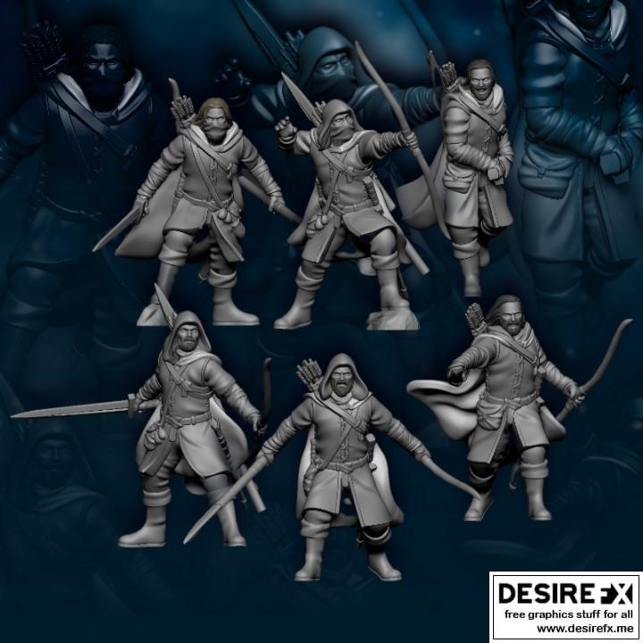 人类北境徒步者——3D打印模型|Human North Riders on Foot – 3D Print Model STL