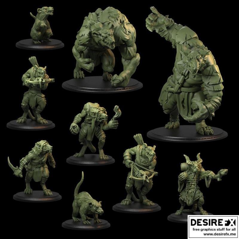 钛安玩具迷你模型 2020年 3D打印模型 STL|Tytan Troll Miniatures January 2020 – 3D Print Model STL