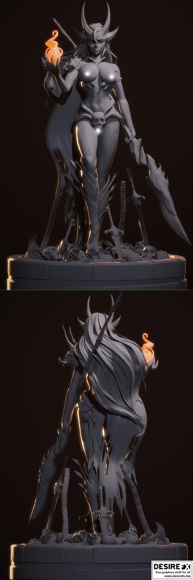 Sebitti战士 裸体款 3D打印模型|Sebitti Warrior Nude – Hybris Studios – 3D Print Model STL