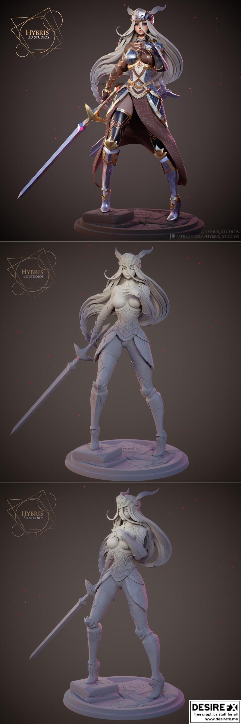 VALKYRIE PROFILE 莱内斯 3D打印模型|Valkyrie Profile Leneth – Hybris Studios – 3D Print Model STL