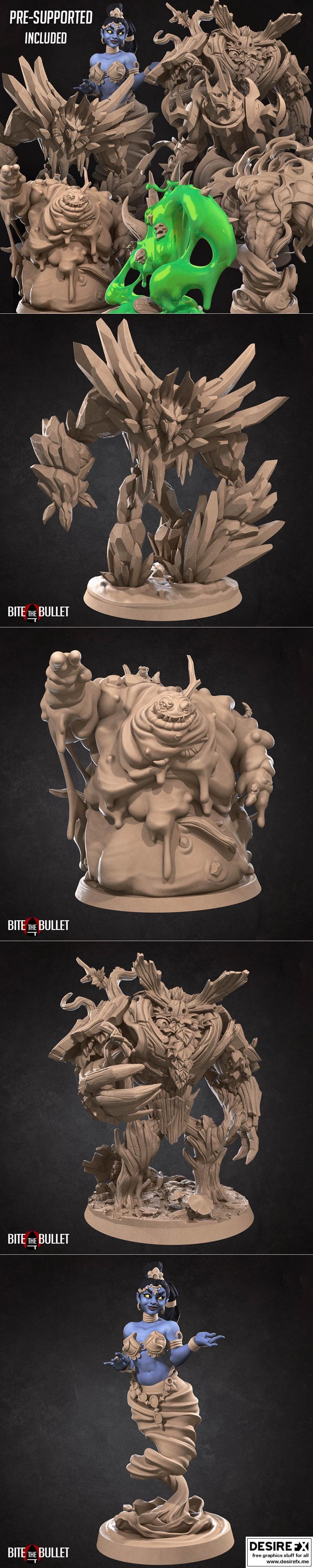 元素战纪·12月2022·3D打印模型|Bite the Bullet – Elementals December 2022 – 3D Print Model STL