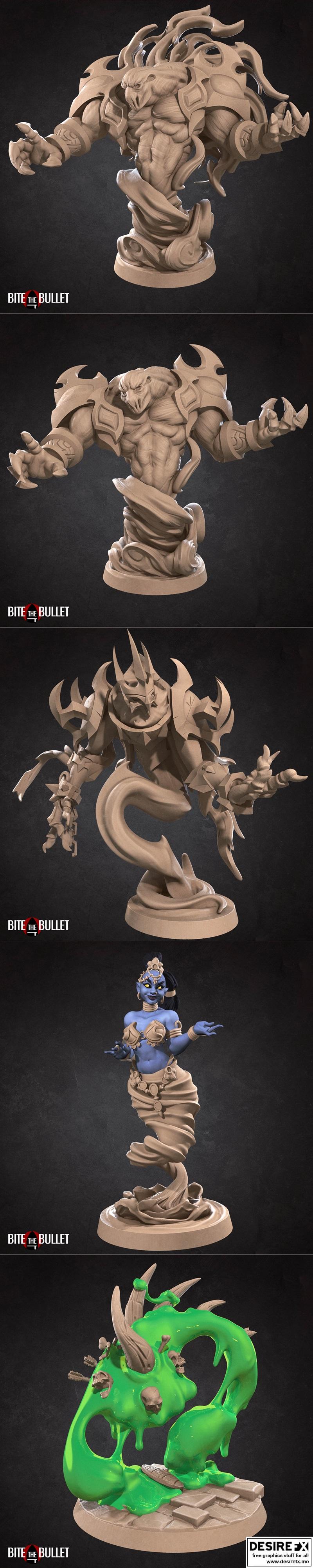 元素战纪·12月2022·3D打印模型|Bite the Bullet – Elementals December 2022 – 3D Print Model STL