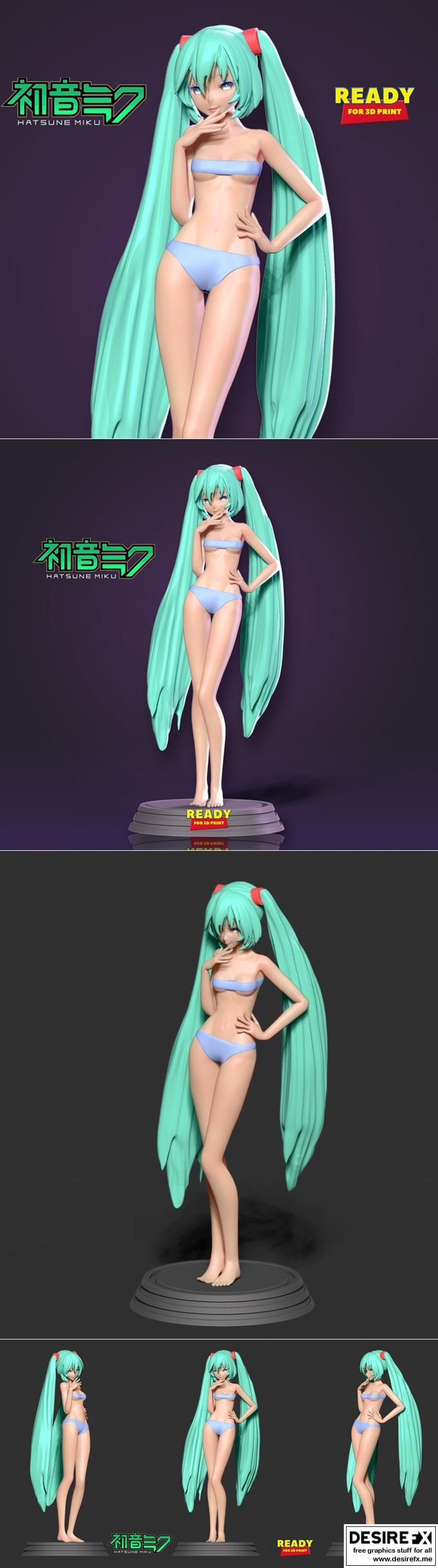 Miku 3D打印模型|Miku fanart – 3D Print Model STL