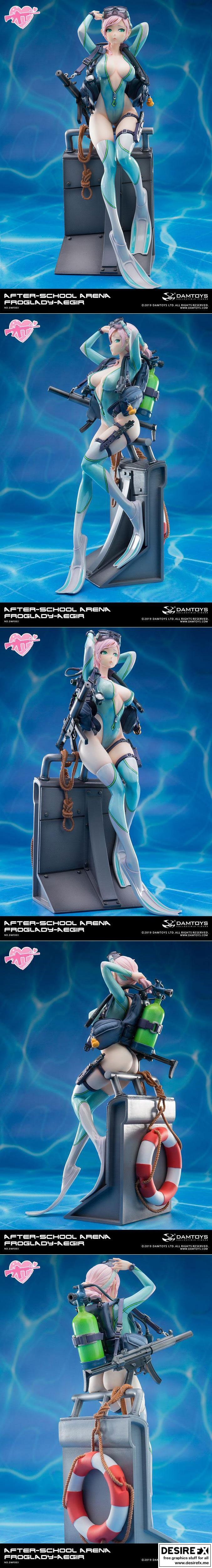 放学后竞技场：青蛙小姐艾吉尔 3D打印模型|After School Arena Frog Lady Aegir – 3D Print Model STL