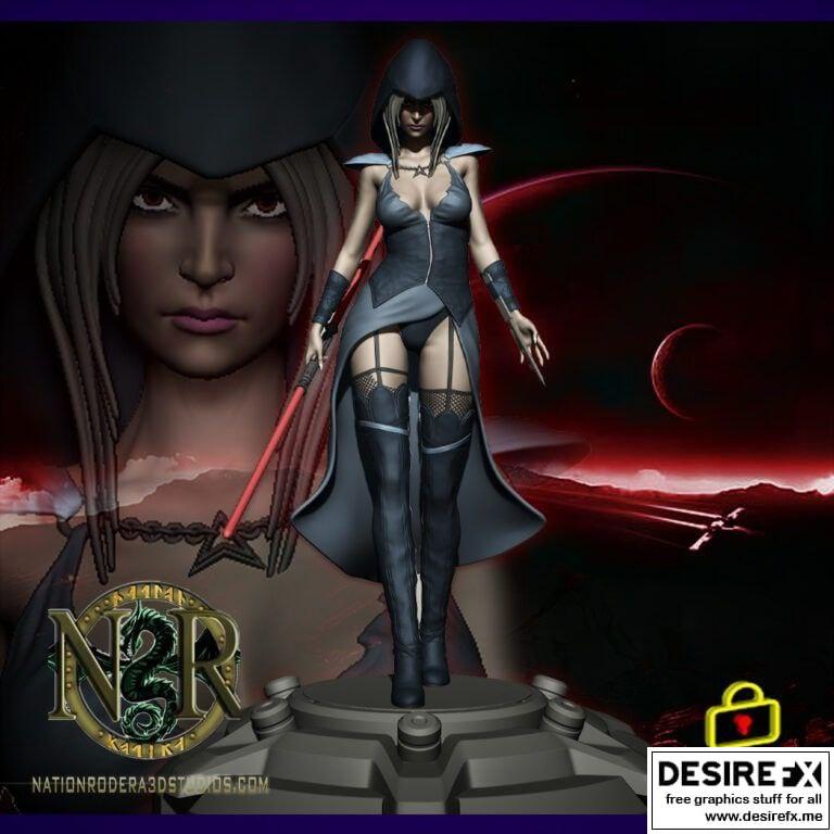 星战女刺客3D打印模型|Sith Assassian Star Wars Girl – 3D Print Model STL
