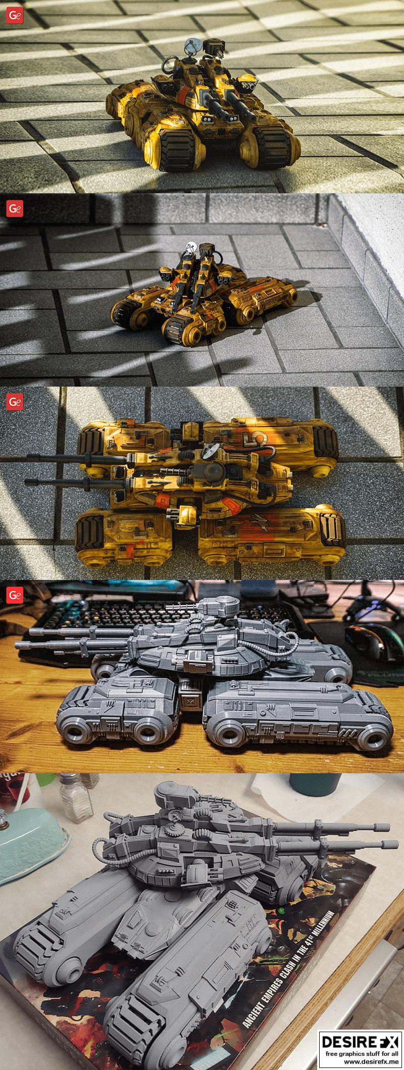 巨兽坦克 - 3D打印模型|Mammoth Tank – 3D Print Model STL