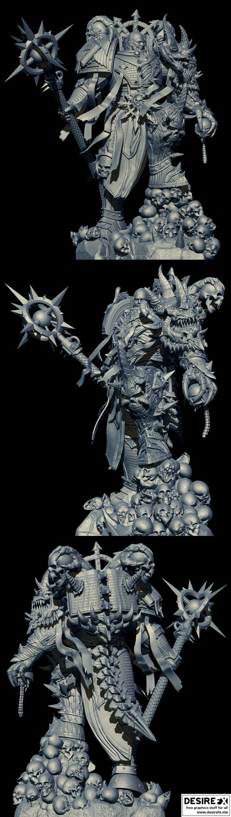 洛格拉·奥瑞利安 3D打印模型 STL|Lorgar Aurelian – 3D Print Model STL