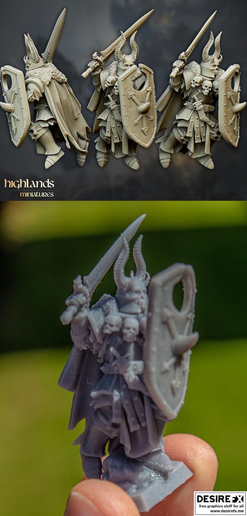 高加索迷你模型 - 多面手英雄 - 3D打印模型|Highlands Miniatures – Varyag Hero – 3D Print Model STL