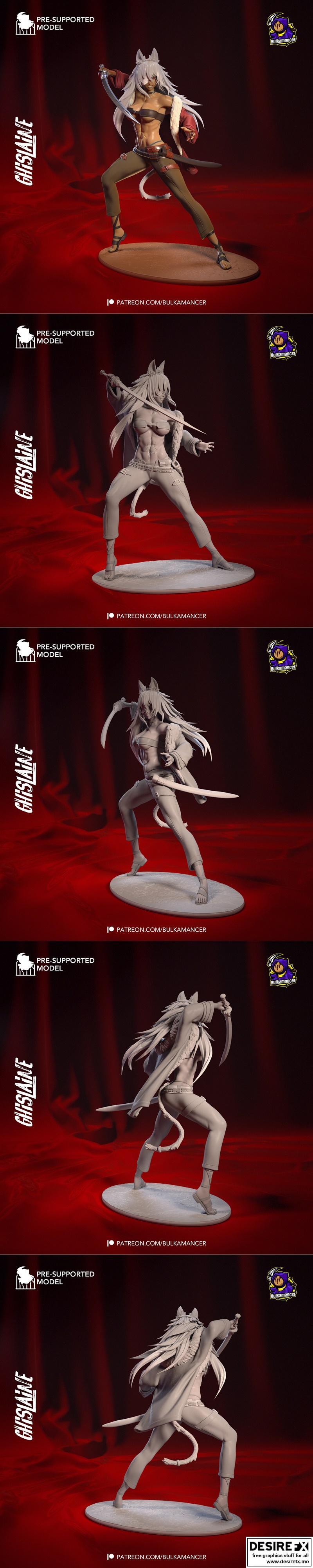 《咒术回战 三笠·善逸 3D打印模型》|Mushoku Tensei – Ghislaine Dedoldia – 3D Print Model STL