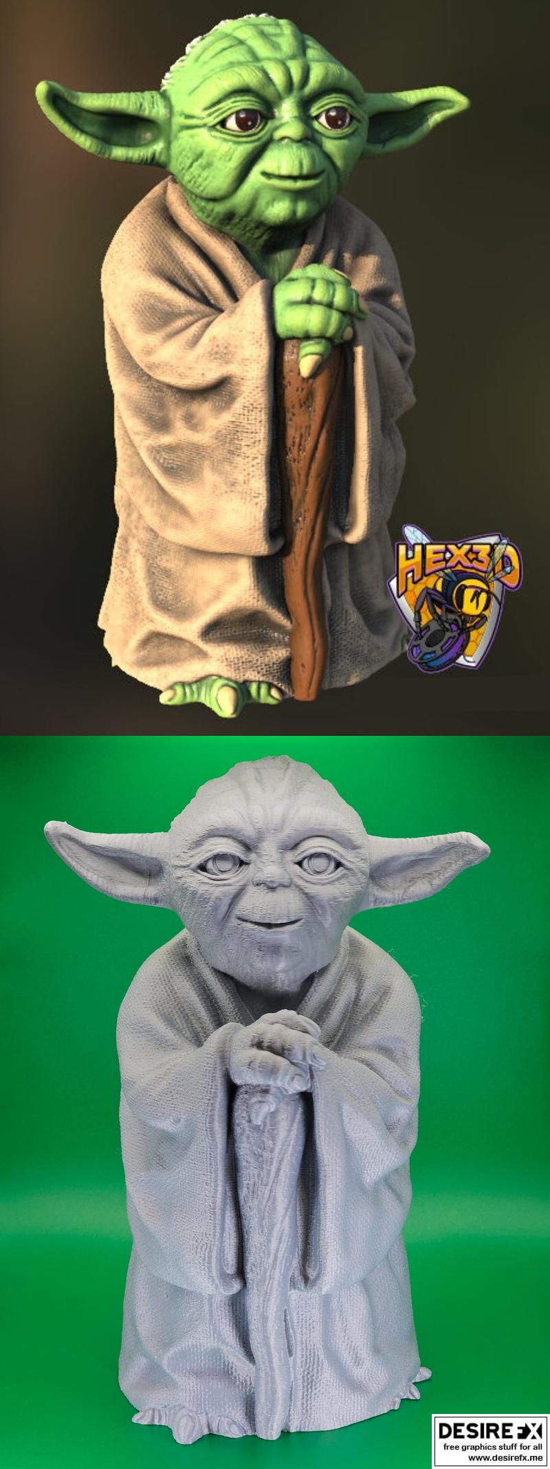 1981年耶达玩偶 3D打印模型|1981 Yoda Puppet – 3D Print Model STL