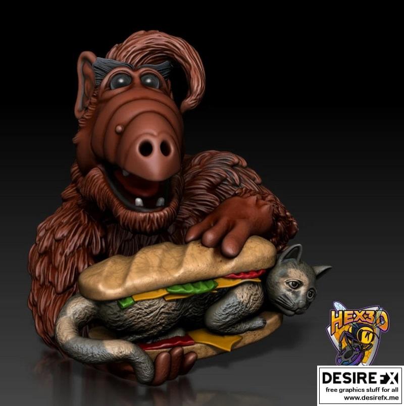 Alf Bust 3D打印模型|Alf Bust – 3D Print Model STL