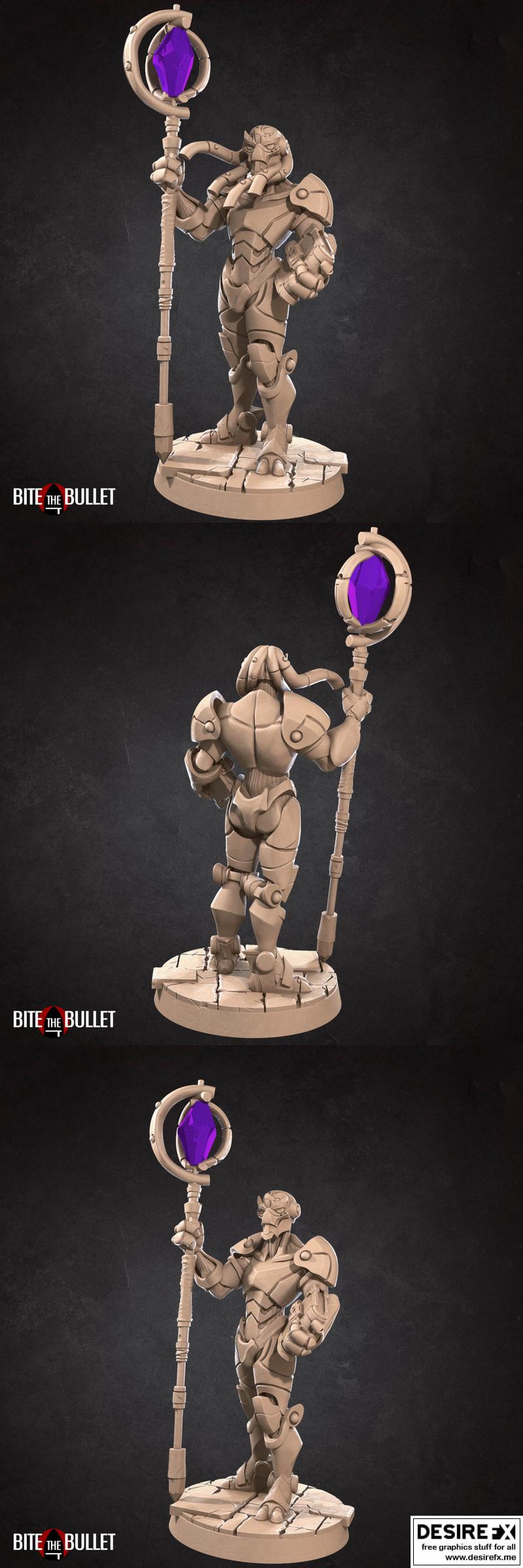 战锤机械战灵 3D打印模型|Bite the Bullet – Warforged Warlock Mechanical – 3D Print Model STL