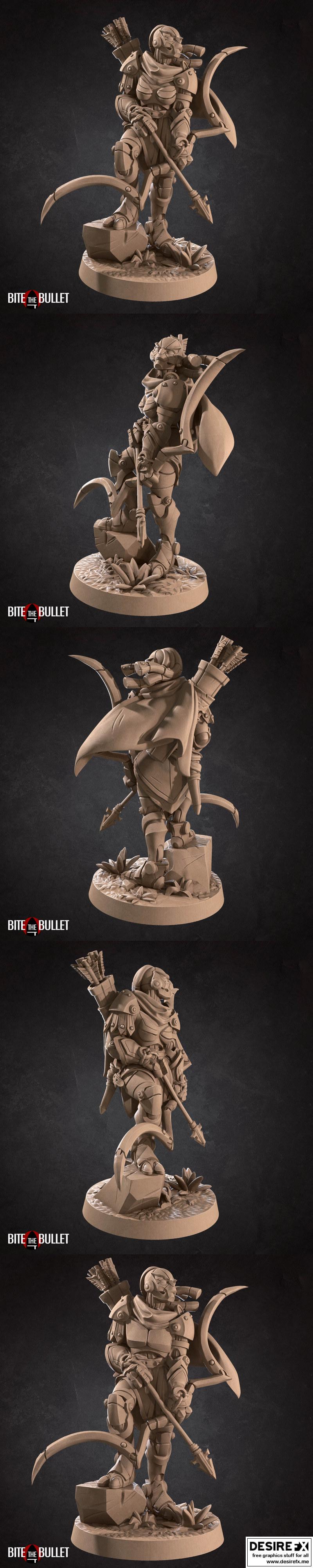 战锤forge游侠 3D打印模型|Bite the Bullet – Warforged Ranger 2 – 3D Print Model STL
