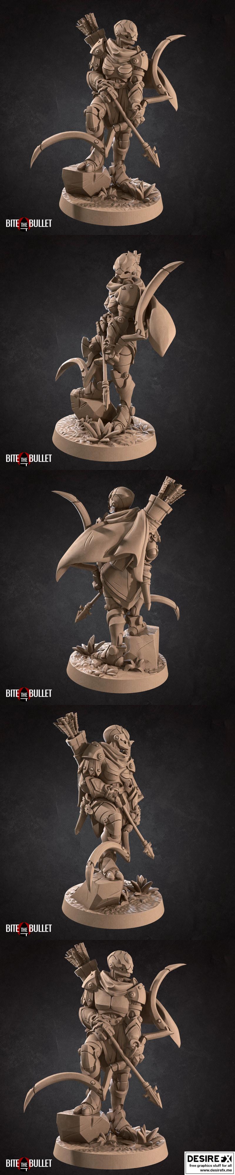 咬牙坚持——战forge游侠 3D打印模型|Bite the Bullet – Warforged Ranger 1 – 3D Print Model STL