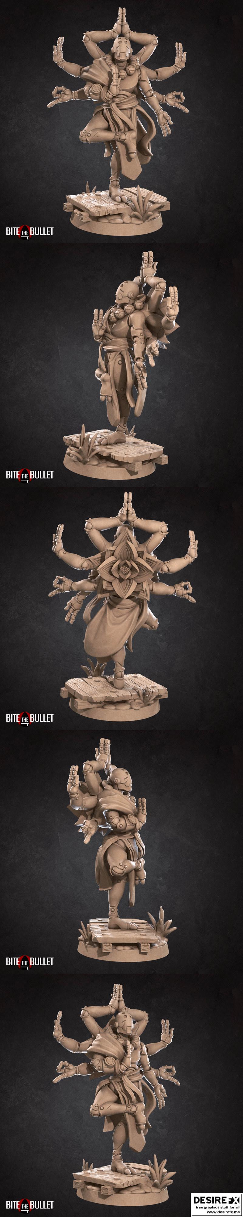 战锤法典：战甲游侠的超凡觉醒 3D打印模型|Bite the Bullet – Warforged Monk Transcendence – 3D Print Model STL