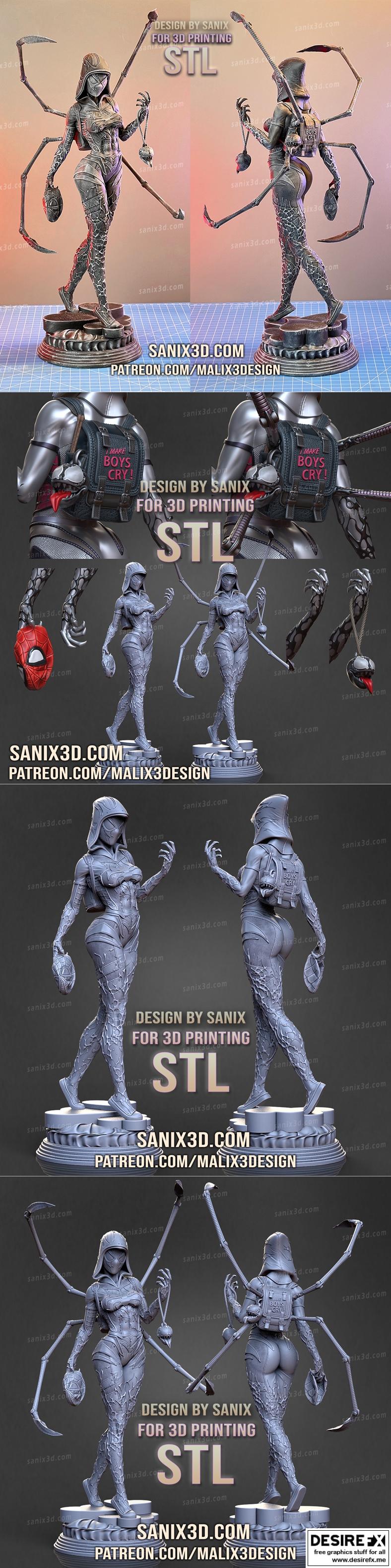 Sanix 3D打印模型：Gwenom角色造型|Gwenom – Sanix – 3D Print Model STL