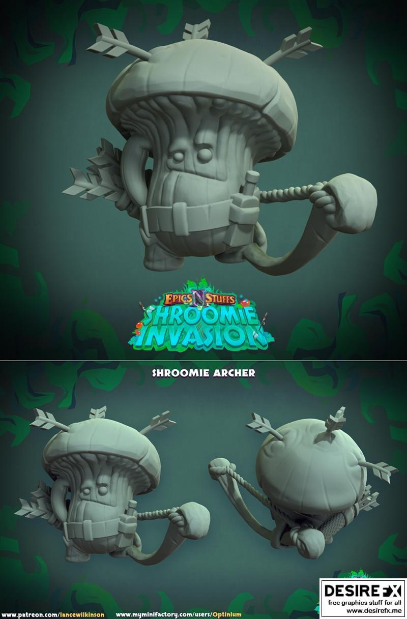 Shroomie Archer 3D打印模型|Shroomie Archer – 3D Print Model STL