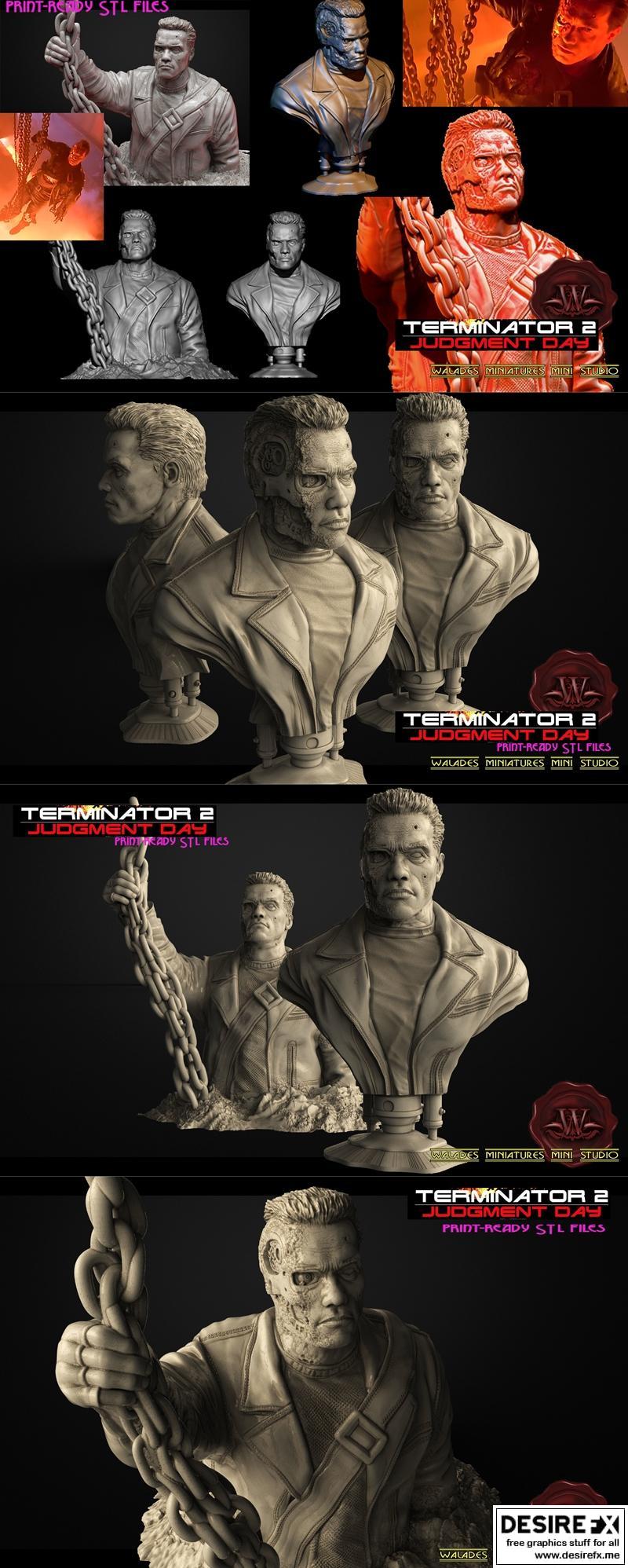 Walades Studio - 铁血战士2 - 变形金刚3D打印模型|Walades Studio – Terminator 2 – 3D Print Model STL
