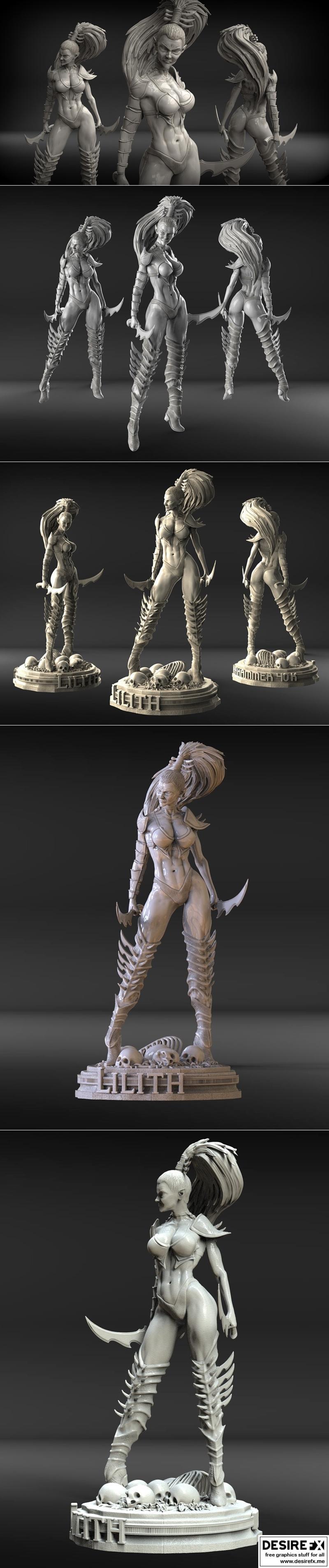 Walades Studio - 琉璃 - 3D打印模型|Walades Studio – Lilith – 3D Print Model STL