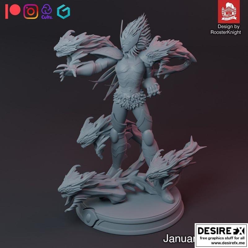 圣斗士星矢 - 费恩里尔狼 - 3D打印模型|Saint Seiya – Fenrir wolf – 3D Print Model STL