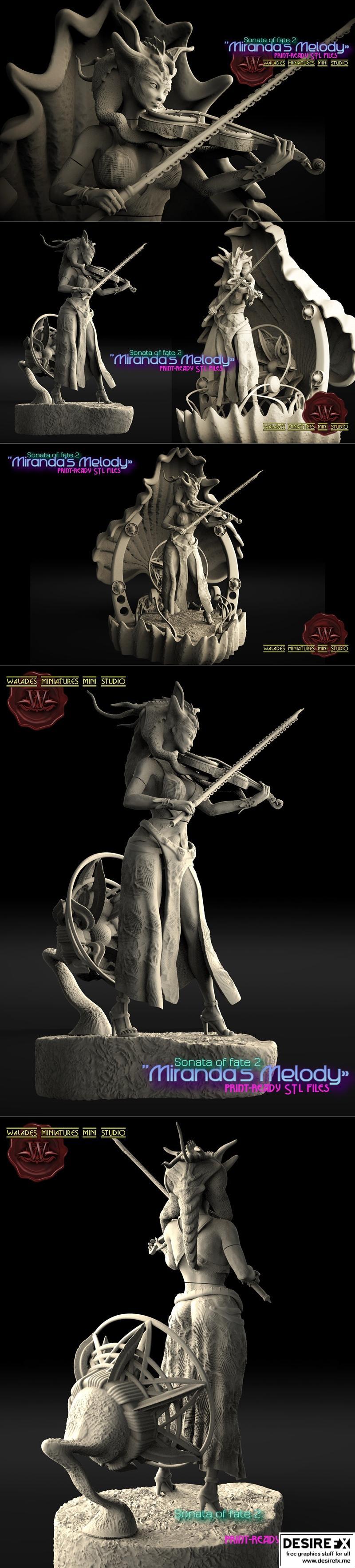 米拉达的旋律 - 3D打印模型|Mirandas Melody – 3D Print Model STL