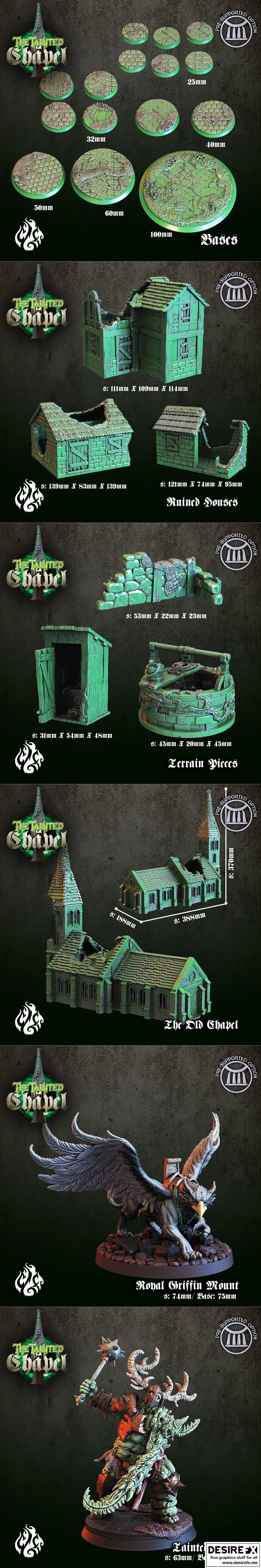 Crippled God Foundry《被玷污的圣堂》3D打印模型|Crippled Gοd Foundry – The Tainted Chapel January 2023 – 3D Print Model STL