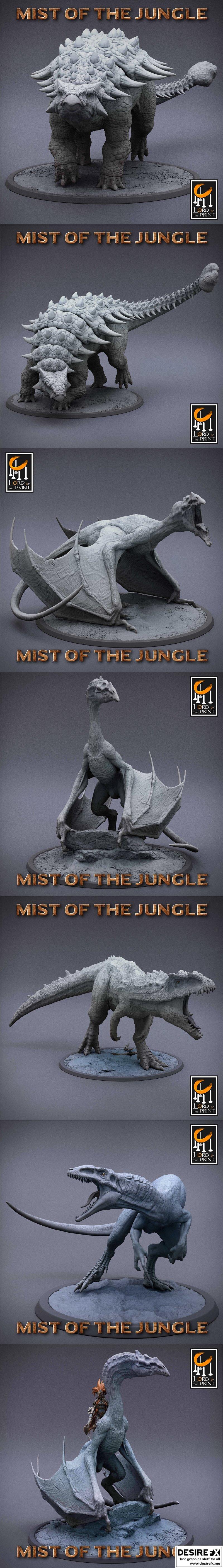 丛林迷雾——游戏《迷雾之境》角色3D打印模型|Lord of the Print – Mist of the Jungle February 2023 – 3D Print Model STL