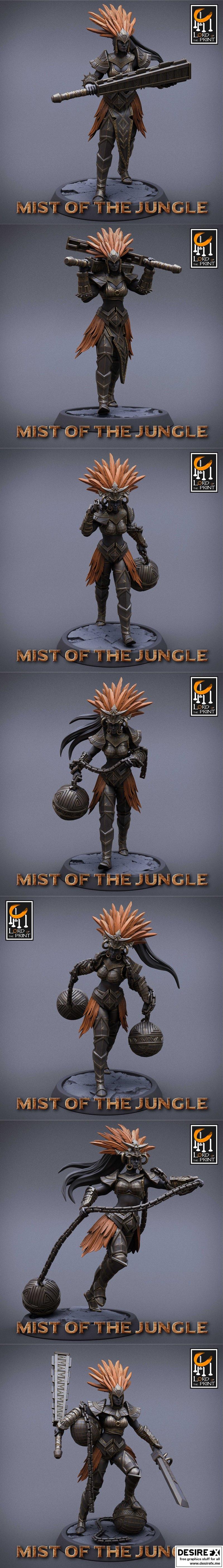 丛林迷雾——游戏《迷雾之境》角色3D打印模型|Lord of the Print – Mist of the Jungle February 2023 – 3D Print Model STL