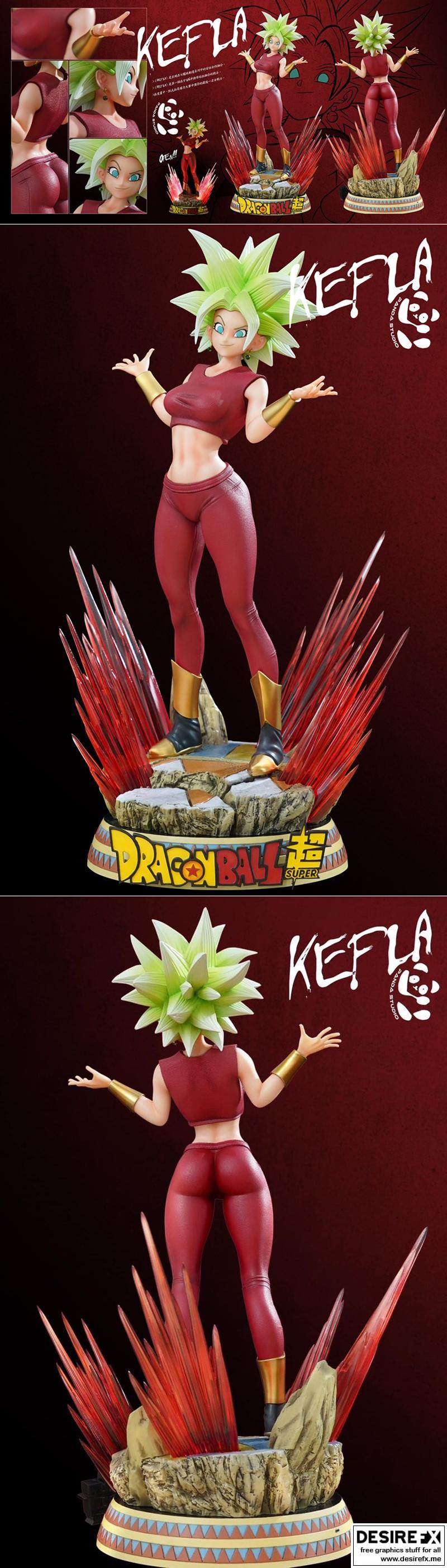 熊猫工作室 - 龙珠超 - 凯拉 3D打印模型|Panda Studio – Dragon Ball Kefla – 3D Print Model STL