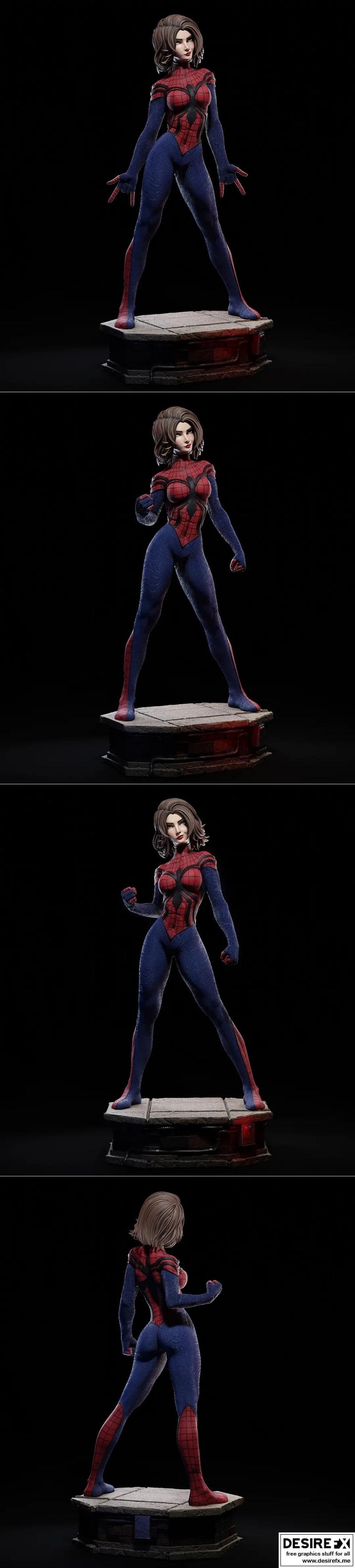 Ca 3d Studios – 蜘蛛女 – 3D打印模型|Ca 3d Studios – Spider-Girl – 3D Print Model STL