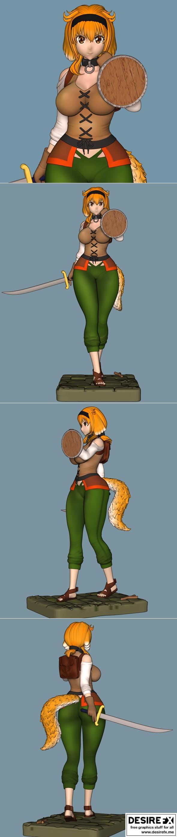 罗珊娜：迷宫中的奴役后宫 3D打印模型|Roxanne – Slave Harem in the Labyrinth – Momoji – 3D Print Model STL