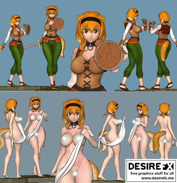 罗珊娜：迷宫中的奴役后宫 3D打印模型|Roxanne – Slave Harem in the Labyrinth – Momoji – 3D Print Model STL