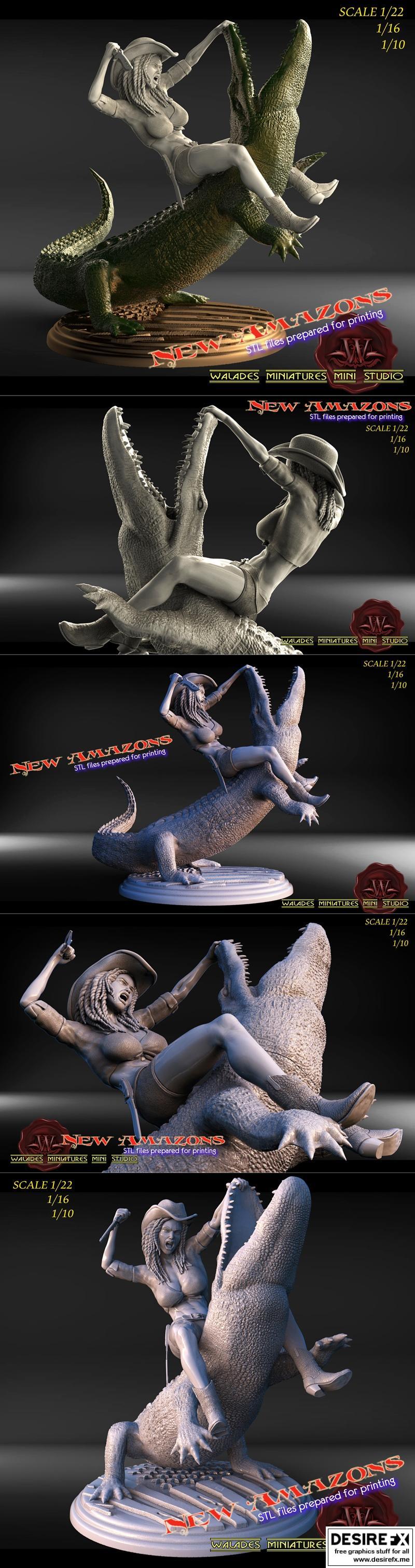 新亚马逊——3D打印模型|New Amazons – 3D Print Model STL