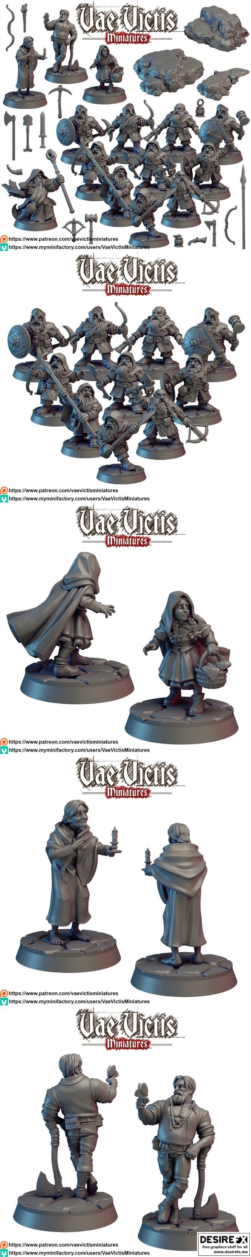 VAE Victis 2023年3D打印迷你模型集|Vae Victis Miniatures February 2023 – 3D Print Model STL