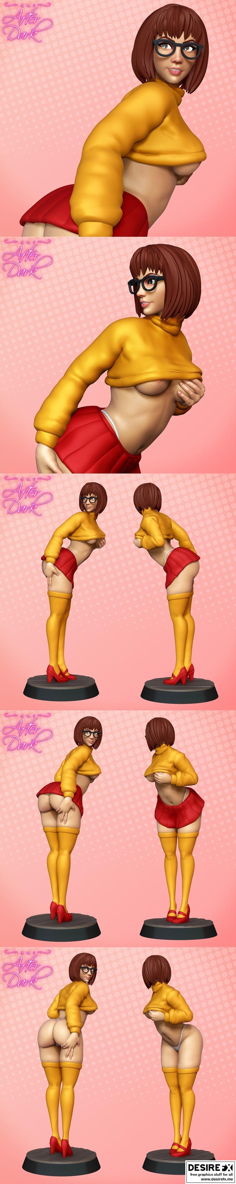 Velma 3D打印玩偶模型|Velma Pinup Statuette – 3D Print Model STL