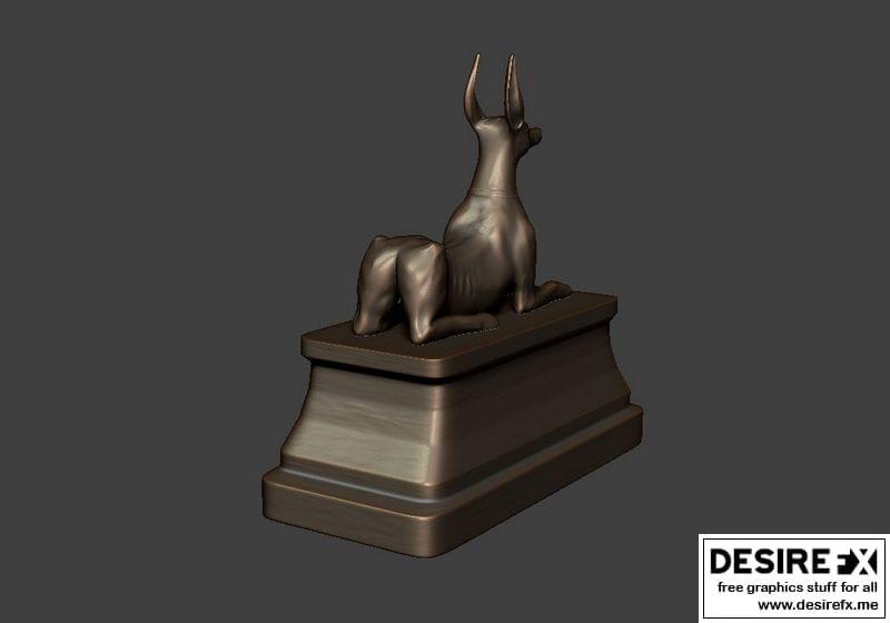 阿努比斯3D打印模型|Anubis Statue 3D print model