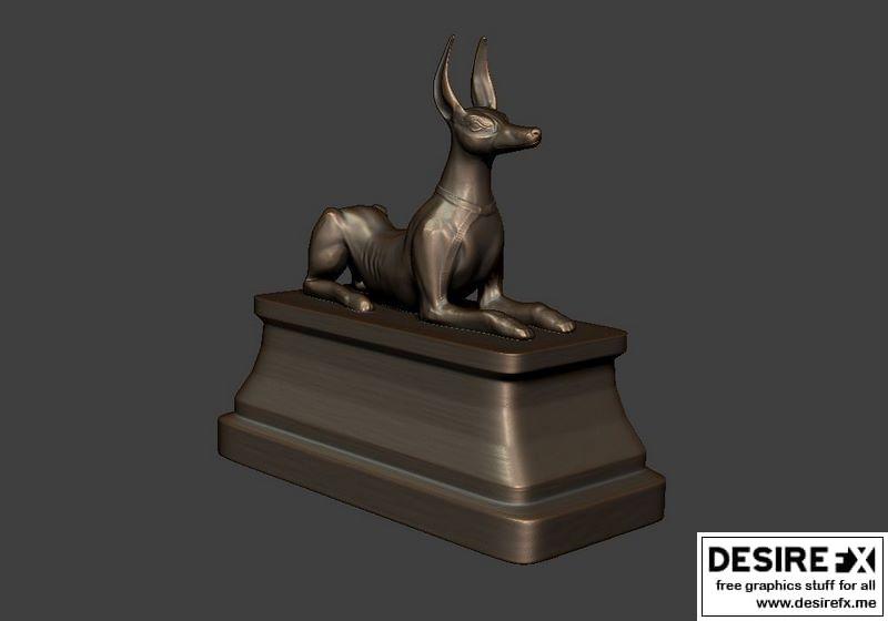 阿努比斯3D打印模型|Anubis Statue 3D print model