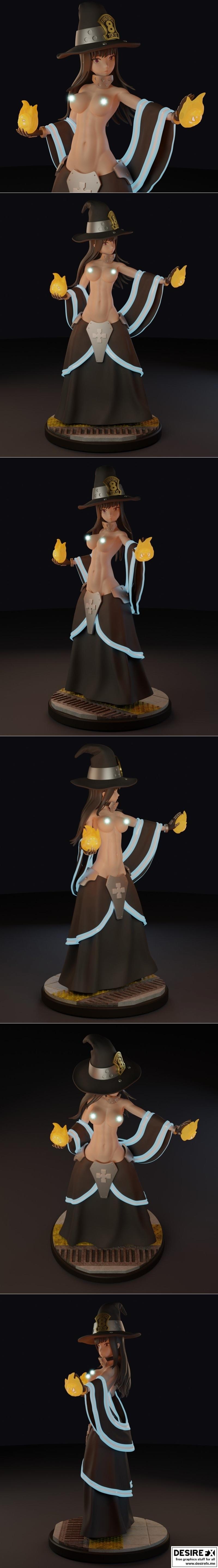 Enen No Shouboutai 马基·奥泽 3D打印模型|Enen No Shouboutai – Maki Oze – 3D Print Model STL