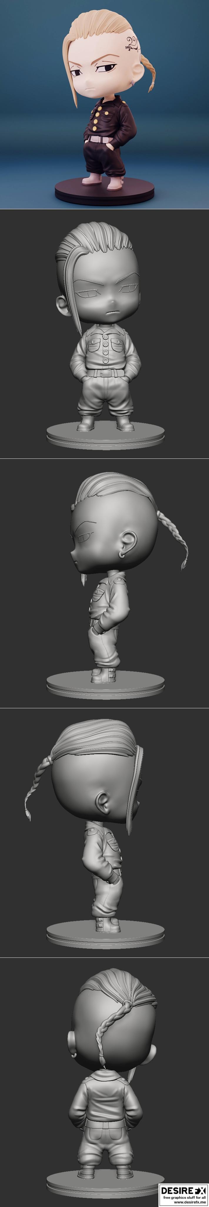 东京复仇者 龙山 3D打印模型|Draken Tokyo Revengers Kyuusan – 3D Print Model STL