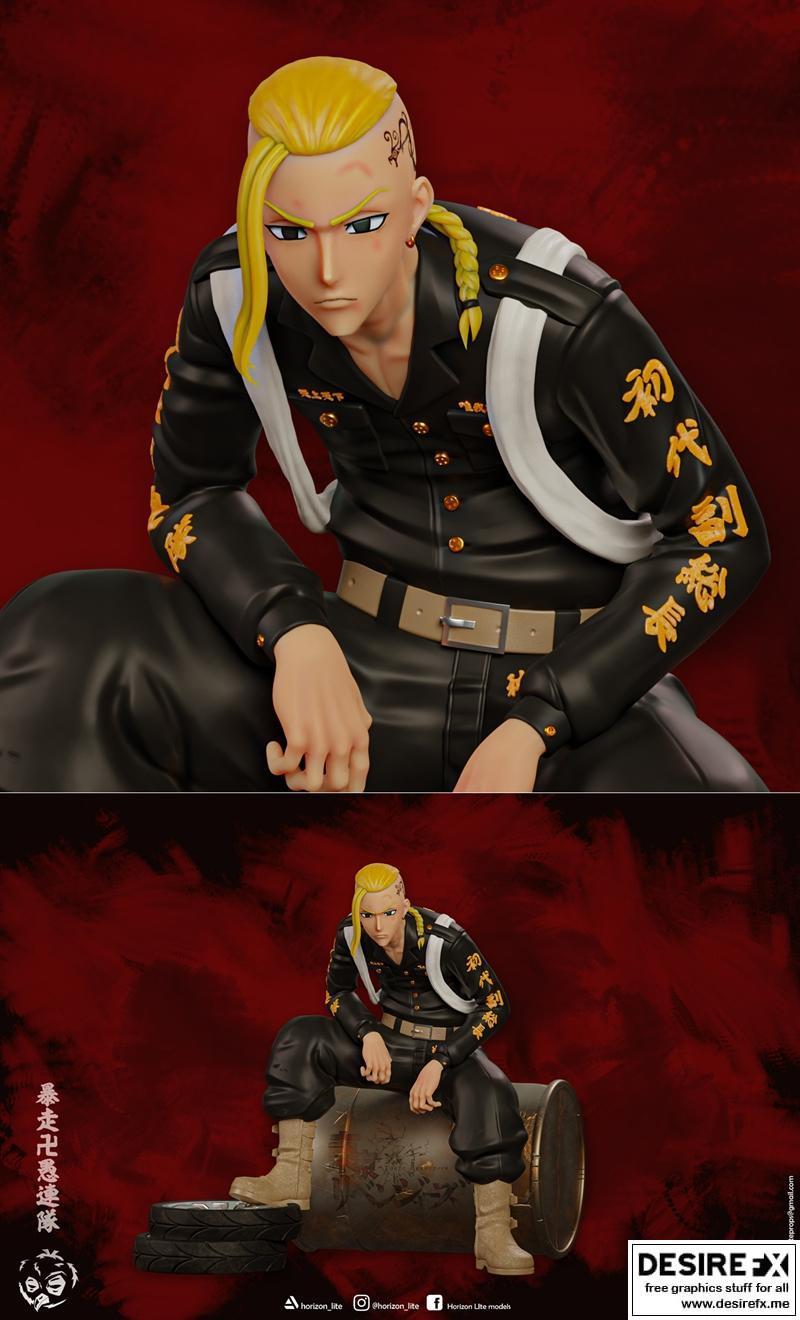 Draken - 复仇者们 - 3D打印模型|Draken – Tokyo Revengers – 3D Print Model STL