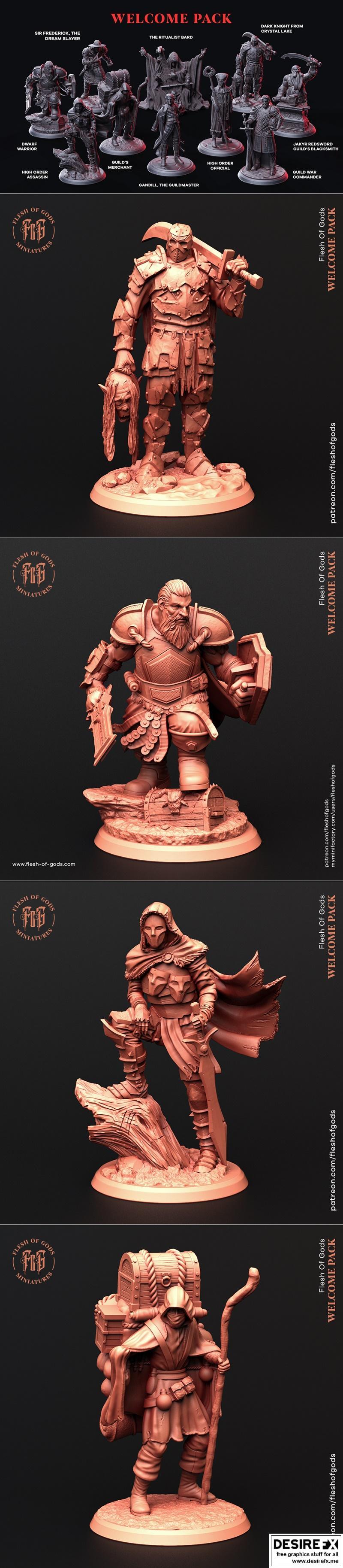神明之闪 - 欢迎礼包 - 3D打印模型|Flash of Gods – Welcome Pack – 3D Print Model STL