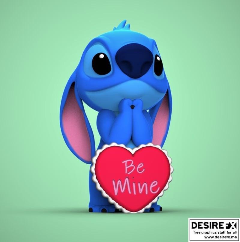 情人节刺绣 — 3D打印模型|Be Mine Valentine s Stitch – 3D Print Model STL