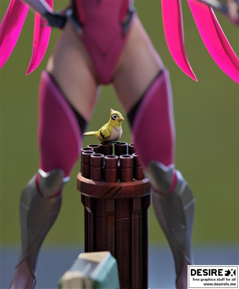 overwatch莫莫吉 3D打印模型|Mercy and Devil Alt – Overwatch – Momoji – 3D Print Model STL